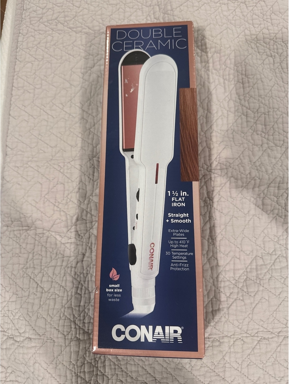 Conair Double Ceramic 1 1/2 Inch Flat Iron Hair Straightener
